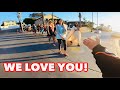Two Bikers Picking Up 100 Drum Circle Hippy Girls And They Love Us