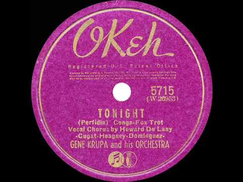 1940 Gene Krupa - Tonight (Perfidia) (Howard Du Lany, vocal)