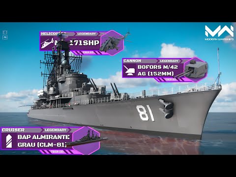 New Best Cruiser? BAP Almirante Grau (CLM-81) New Bundle Cruiser Gameplay | Modern Warships