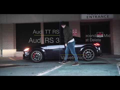 Audi TTRS/RS3 with Valvetronic Designs Full Exhaust + OEM Downpipe