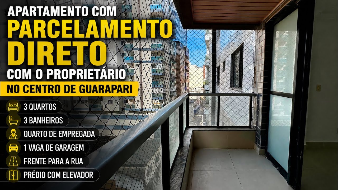 Apartamento no Centro 3 quartos com parcelamento direto