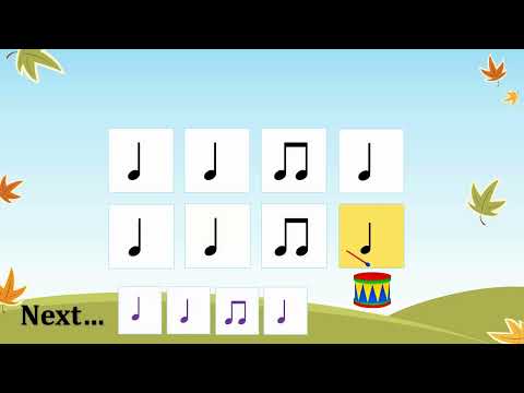Rhythm play along quarter note eighth note ta ta titi ta Carnivalito