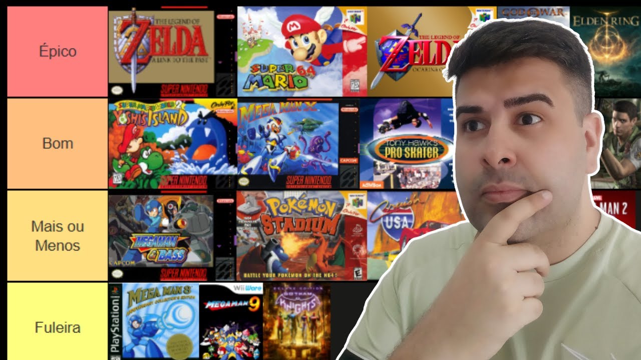 TIER LIST JOGOS que ZEREI em 2024