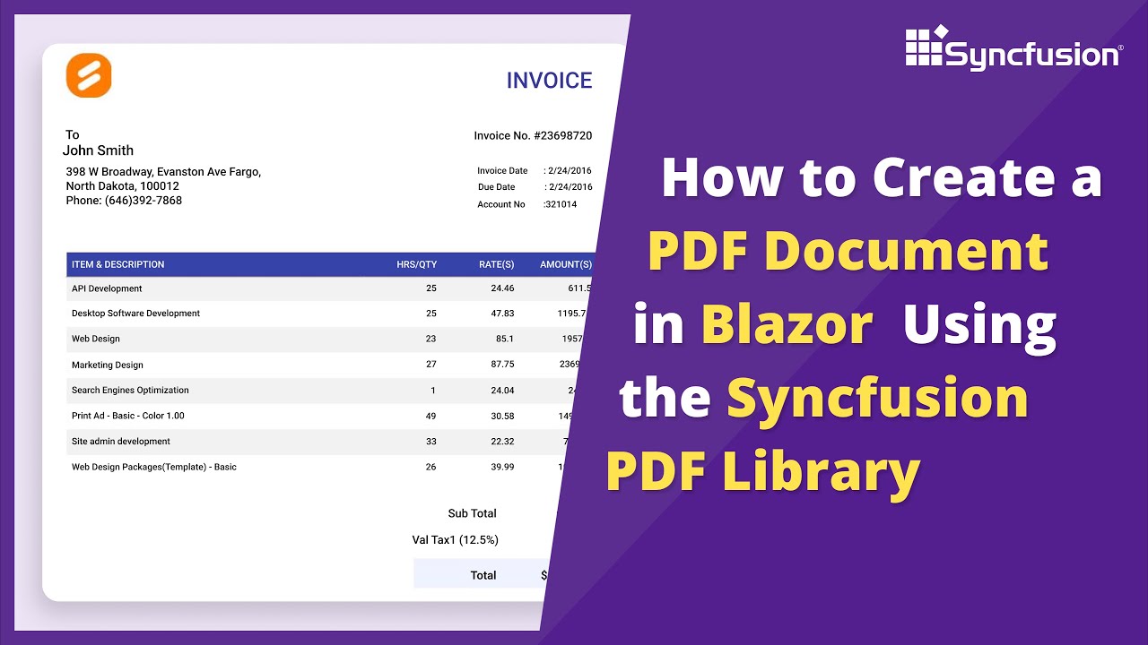 How to Create PDF Documents in Blazor Using the .NET PDF Library