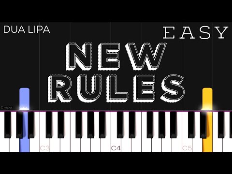Dua Lipa - New Rules | EASY Piano Tutorial