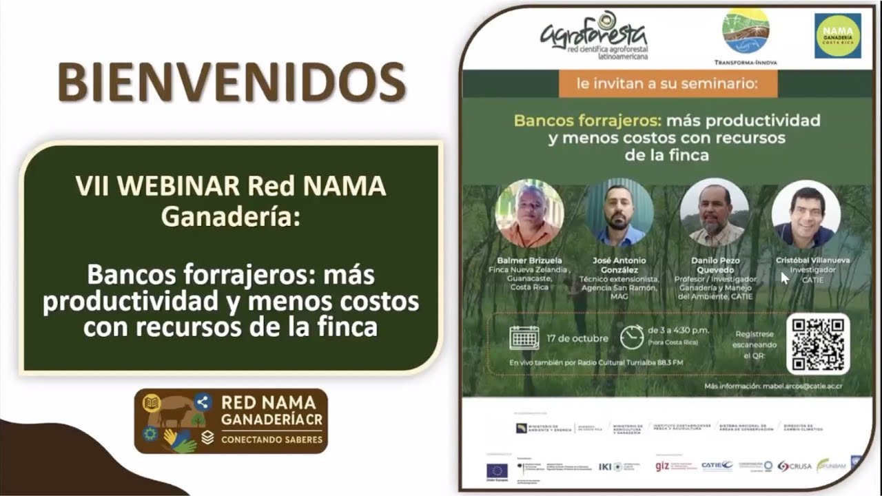 🌿 WEBINAR VI: “Bancos forrajeros: más productividad y menos costos con recursos de la finca”