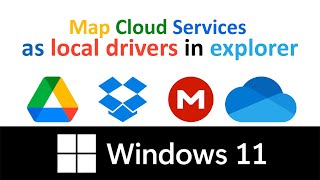 Mount cloud storages as local drive in Windows 11 & 10 [Google Drive, OneDrive, Dropbox, MEGA]