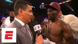 Terence Crawford defeats Jeff Horn by 9th-round TKO to win the WBO welterweight title |  ESPN