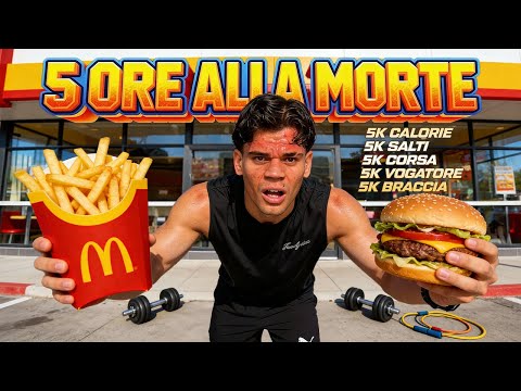 Quanta FATICA può SOPPORTARE il mio corpo? | 5H WORKOUT CHALLENGE🥵 