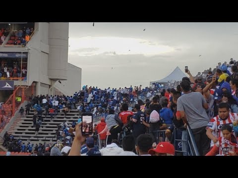 Incidentes en el Alfonso Lastras durante el Atlético de San Luis vs Querétaro