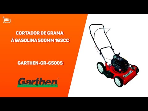 Cortador de Grama à Gasolina 500mm 163CC com Recolhedor GARTHEN-GR-6500C - Video