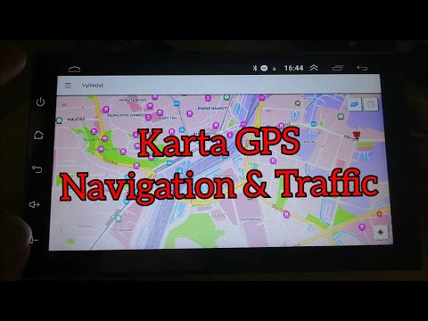 2DIN radio android - Karta GPS Navigace a Mapy