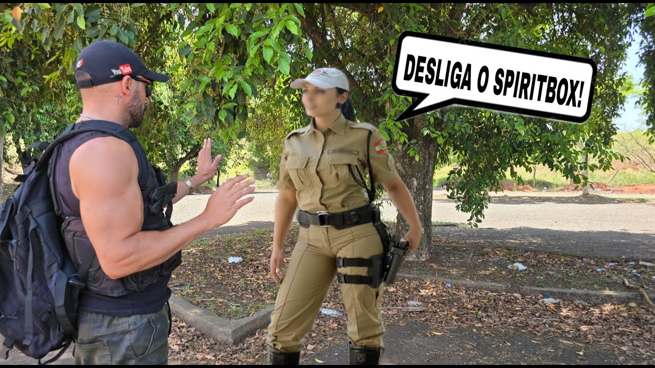 ESSA POLICIAL MANDOU EU DESLIGAR O SPIRITBOX, EU SAI CORRENDO - SPIRITBOX