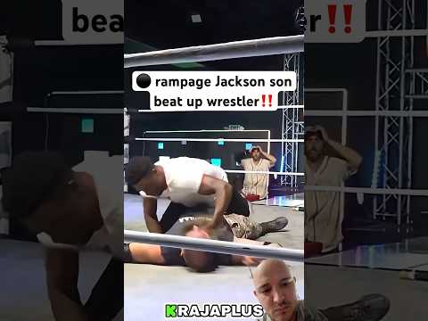 ⚫️ rampage Jackson son beat up a wrestler‼️ #mma #ufc #fight #shorts #wrestling #letsgo ￼