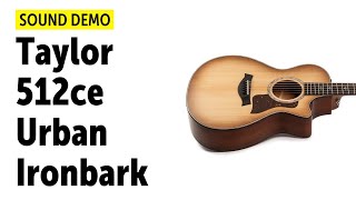 Video thumbnail for Taylor 512ce (Urban Ironbark) - Sound Demo (no talking) by Guitar Bonedo