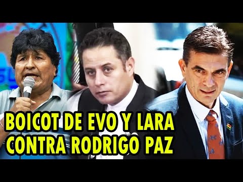 TERRIBLE! EVO MORALES AND LARA BOYCOTT RODRIGO PAZ