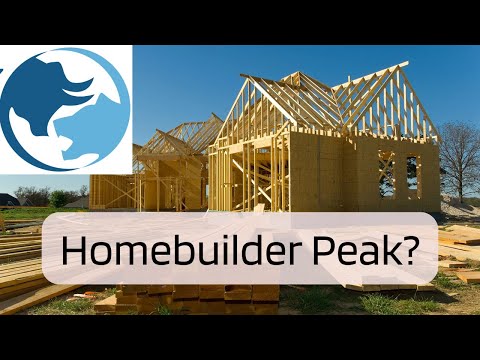 Technical Analysis of Stock Market | Homebuilder Peak?