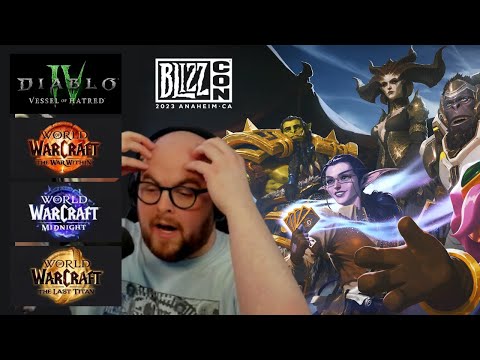 Blizzcon 2023 REACTION - Diablo IV Vessel of Hatred, World of Warcraft The War Within & more