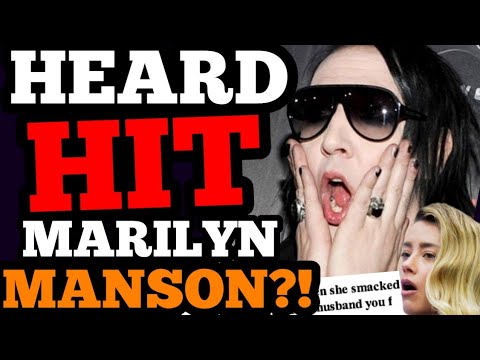 SHOCKING! Amber Heard HIT Marilyn Manson over Johnny Depp?! NO WONDER she backed Evan Rachel Wood?!