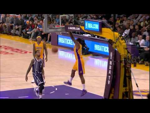 Wesley Johnson Alley-Oop to Ed Davis | Thunder vs Lakers | December 19, 2014
