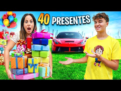 Surpreendendo nossa mãe com 40 PRESENTES em seu aniversário de 40 anos!