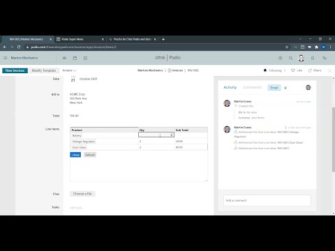 Master Detail Editable Spreadsheet in Podio using ProcFu