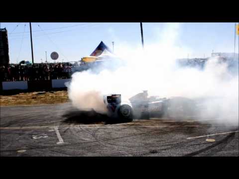 Red Bull RB7 Formula 1 Car at Killarney Race Track Cape Town Burnout