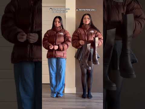 How to Style a Puffer Jacket ✨ #shorts #fashion #style #winter #grwm #ootd #howto #tiktok shaynehydn