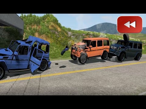 Reverse Trucks vs Bridges – BeamNG Drive#19