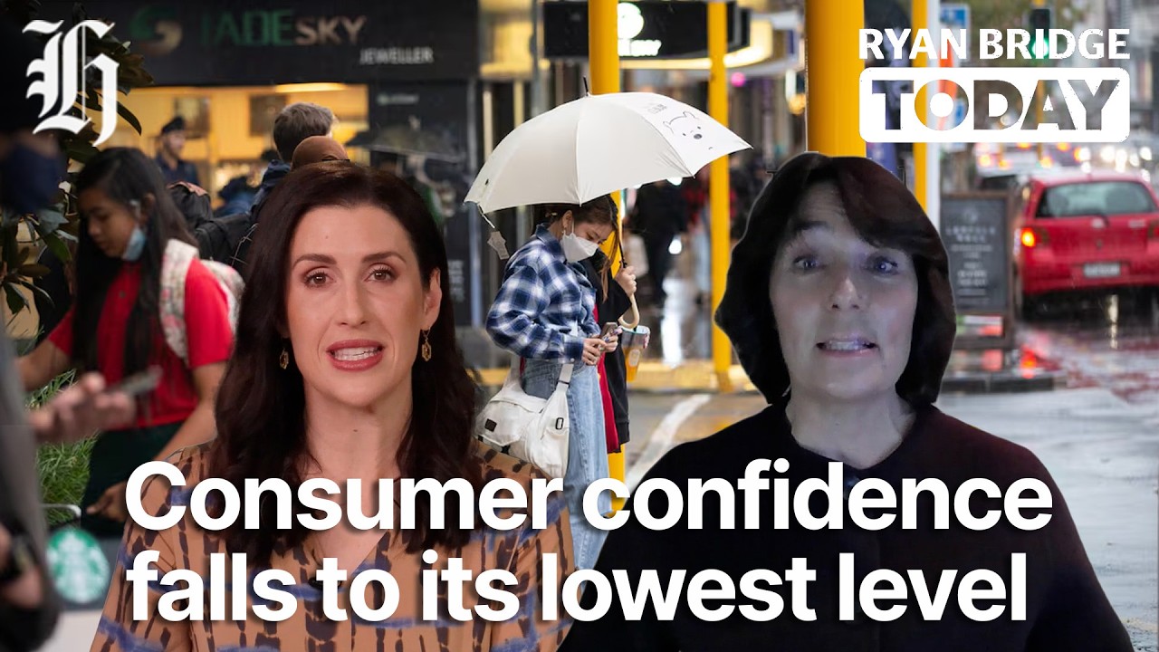 Consumer confidence falls to its lowest level since 2023 | Ryan Bridge TODAY