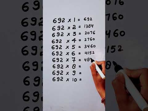 Find the mistake in Table 692🤔 #mathstricks