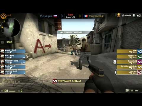 VeryGames vs. Virtus.pro | fnatic FragOut CS:GO-League 1 | de_dust2