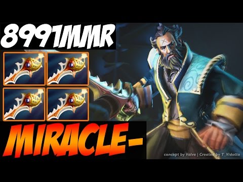 Miracle- Dota 2 - Kunkka with 4 Rapiers