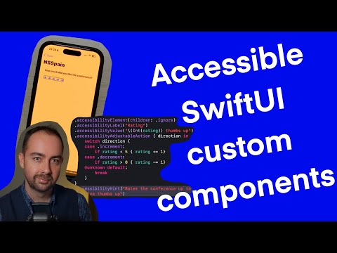 Making a custom component accessible -SwiftUI thumbnail