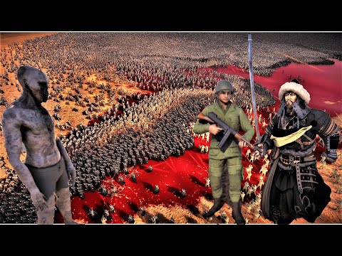 250K Genghis khan Army Ally with WW2 20K Soldiers to Save Humanity From Forces of Evil | UEBS UEBS 2