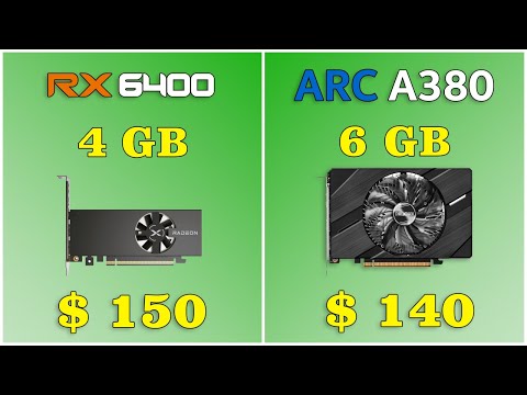 AMD Radeon RX 6400 vs Intel ARC A380. Test 10 game in 1080p