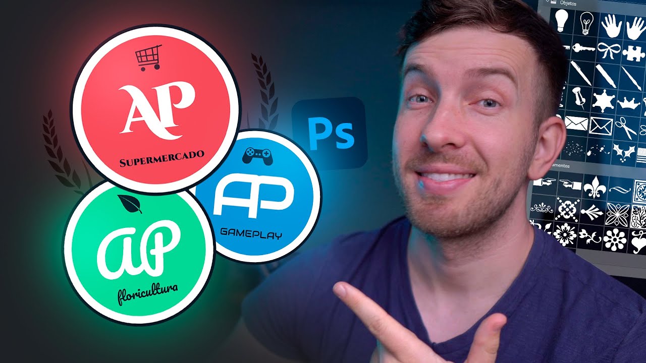 Como criar um Logo no Photoshop | Logotipo Vetorizado para Qualquer Tema