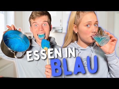 Ein Tag nur BLAU essen