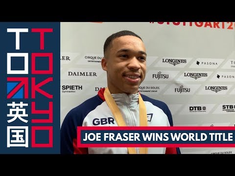 Joe Fraser reacts to becoming world champion