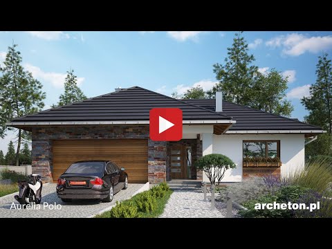 Projekt domu Aurelia Polo - archeton pl - parterowy 179,2 m2