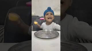 cute Abhi eating mango kulfi#shorts #viral #trending #abhibajwa