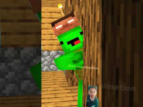 Mikey threatens JJ - MAIZEN Minecraft Animation #shorts