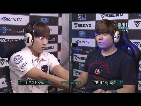 [SBENU SSL 2015] herO vs MyuNgSiK RO.8 Match4 set1 -EsportsTV, Starcraft 2