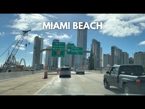 Miami 4K - Driving from I-95 to Miami Beach