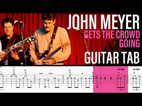 John Mayer Guitar Solo Tabs + David Ryan Harris Band - Tutorial Lesson - How to Play