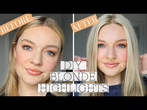 DIY BLONDE HIGHLIGHTS... EASY, DAMAGE FREE AT HOME BABYLIGHTS