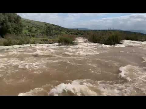 Mighty Jordan River north of he Sea of Galilee