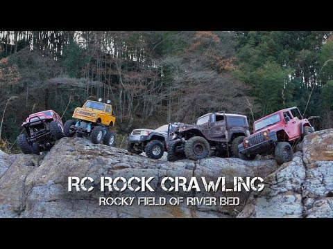RC Rock Crawling - Rocky field of river bed - MGP Aerial Films