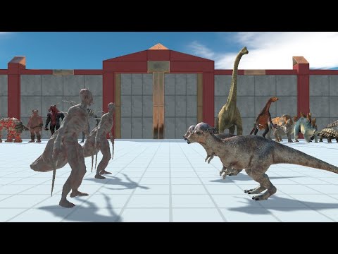 2 vs 2 Carnivore Dinosaurs vs Infernals - Animal Revolt Battle Simulator