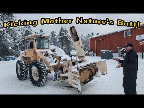 The BEAST Snowblower vs Mother Nature ❄️💪 | Heavy Snow Destruction at Topper Machine